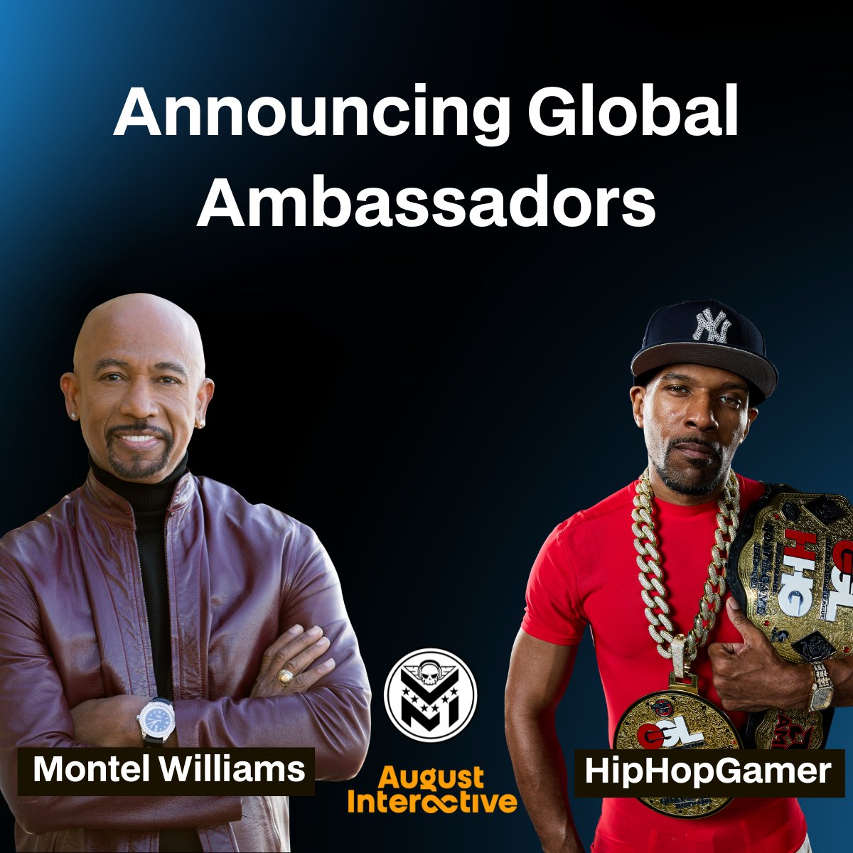 MilitaryELeague's tweet photo. Big news! 🎉 @Montel_Williams & @HipHopGamer are now global ambassadors for & @AugustInteract & #theMEL!
From tournaments to community support, they’ll help us uplift service members, veterans, & families through the power of gaming.
#MilitaryEsports #Veterans #Gaming4Good https://t.co/7ZQIPdhOCJ