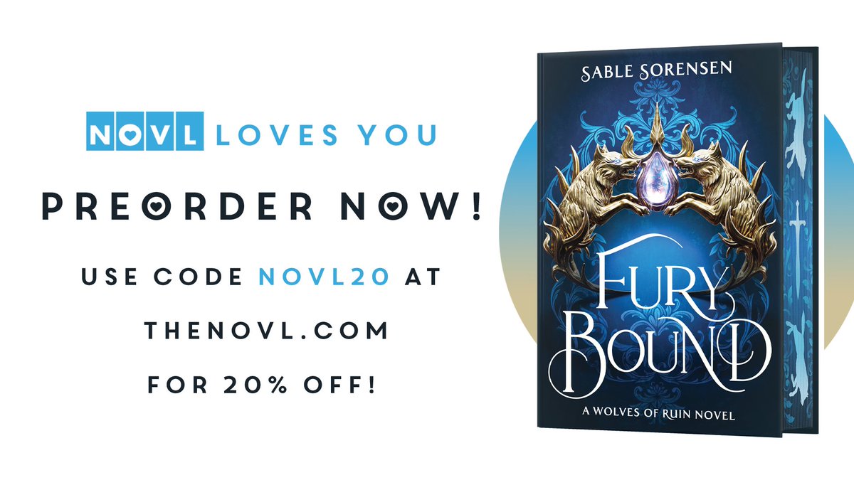 theNOVL's tweet image. The jaw-dropping sequel to Dire Bound is almost here!! Preorder Fury Bound and use code NOVL20 for 20% off at this link!
thenovl.com/landing-page/n…