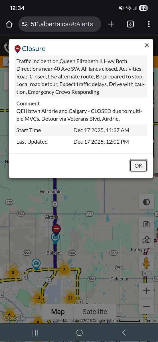 Road closure between calgary and Airdrie, please stay off the roads if you dont need to travel <a href="/weathernetwork/">The Weather Network</a> #abstorm @LilyLightenin <a href="/ShelbymcWx/">shelbymcWx</a>