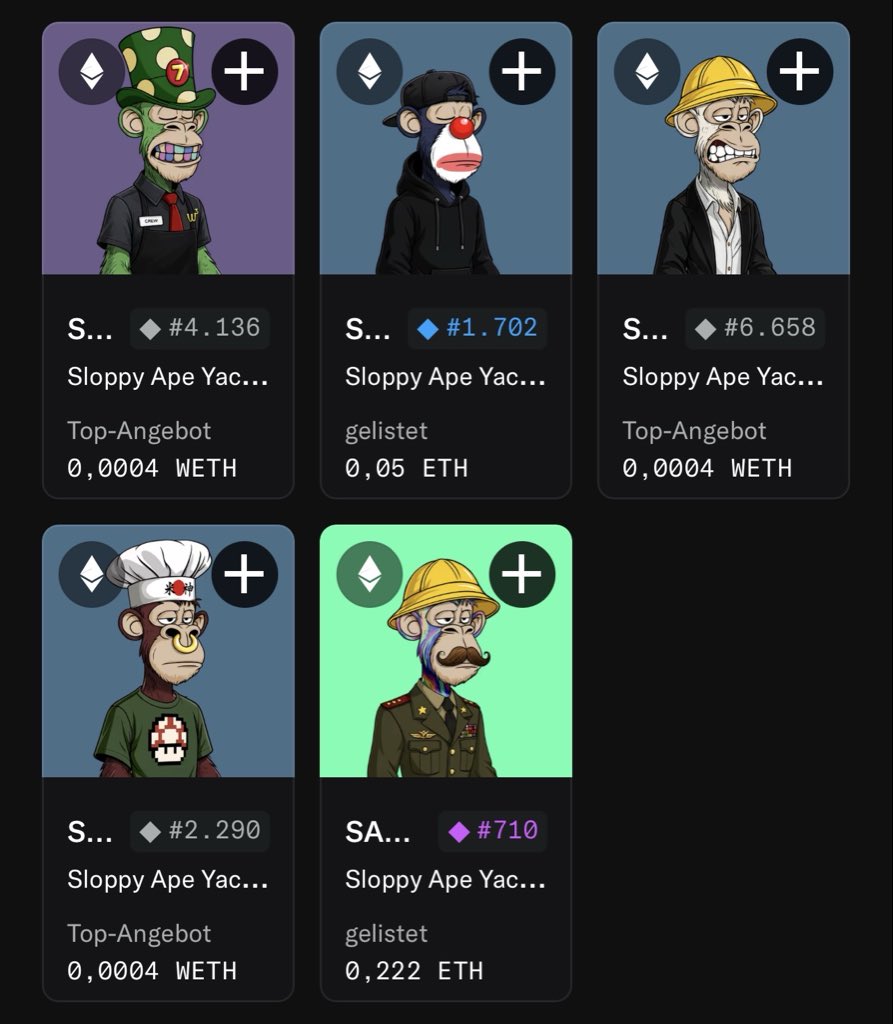 <a href="/SloppyApeYC/">Sloppy Ape Yacht Club</a> 

Maybe not the rarest buto really like some
of them and the Art is really well done 🫡💪🏼