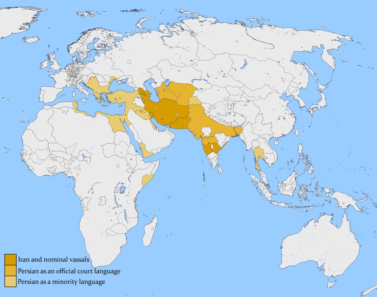 The reach of the Persian language in the 17th century