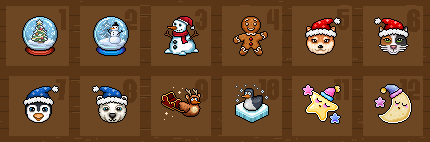 ExtraKenStudios's tweet photo. Made these 12 Badges for the BAWmas event! 

Thank you to the BAW team for the trust <3 love working with you guys! 

Also go do the events cause they are awesome!

#habbo @habbo https://t.co/ozEZiUgDcD