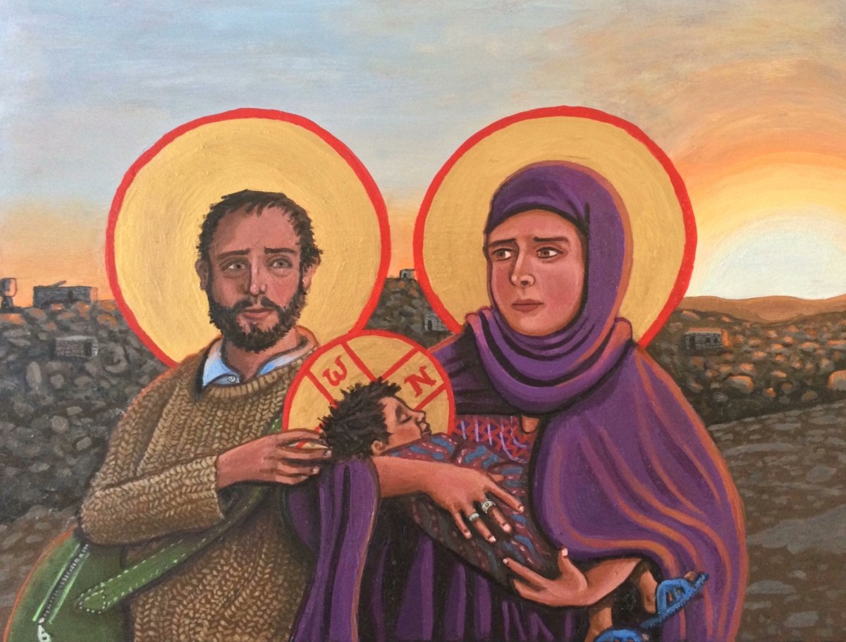 JamesMartinSJ's tweet image. The Holy Family is the “archetype of every refugee family."

Since this has been in the news, here are some papal writings on Jesus, Mary and Joseph as migrants and refugees:
 
“The émigré Holy Family of Nazareth, fleeing into Egypt, is the archetype of every refugee family.…