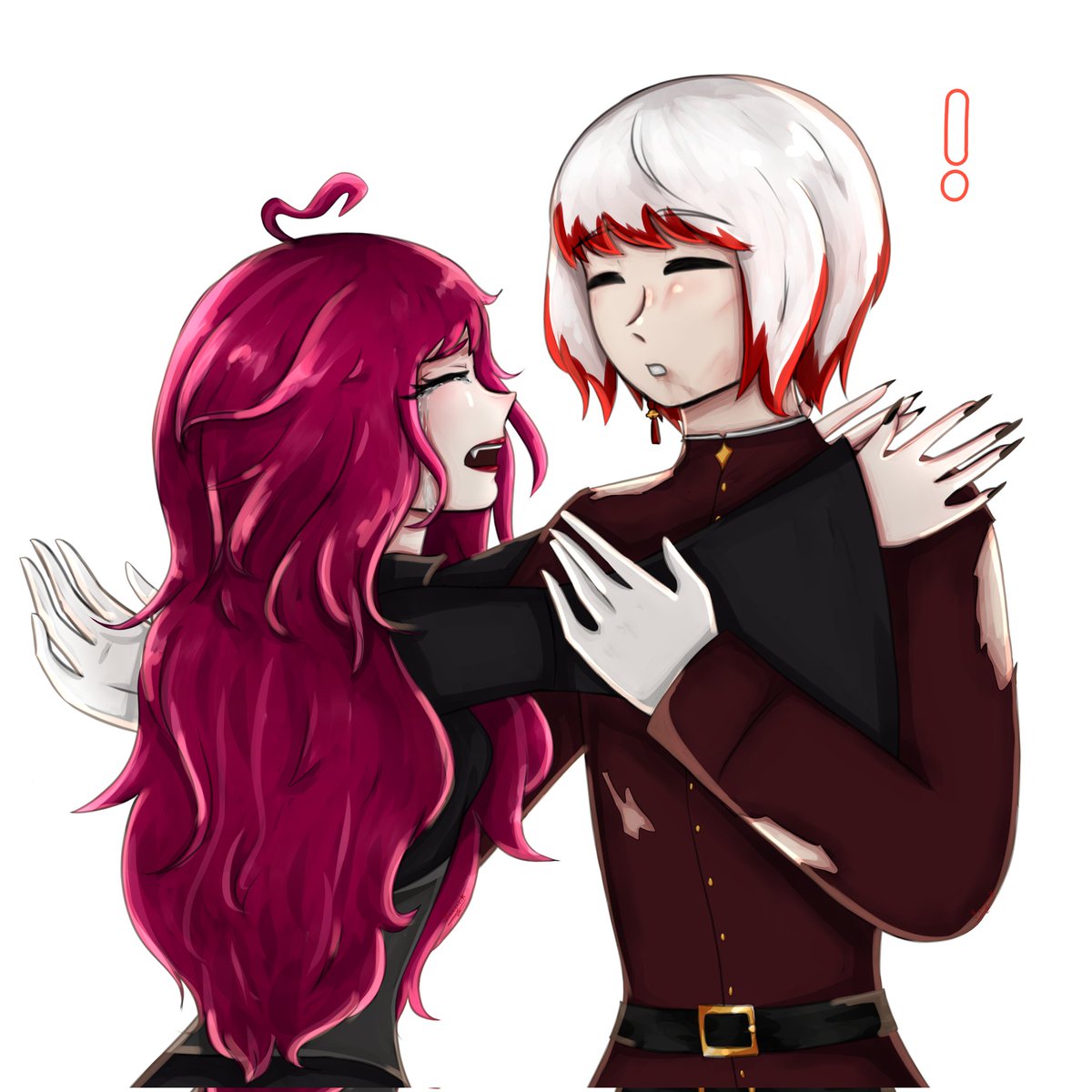 -♡ "I'm so glad you're alive!"

may's reaction when jouno returned

#joumay #cherryfox #JounoSaigiku #BSD #soulbondtwt #yumetwt #riakotwt