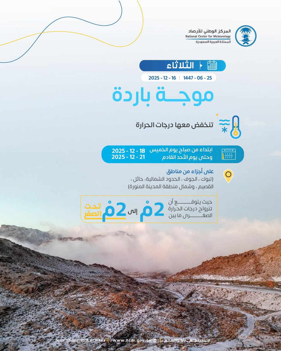 إلى من يهمه الأمر 
نحن نعرف صلاحيات مدراء ومديرات المدارس بمنطقة حائل ولكن الظواهر الجويه ( الأمطار - برودة الجو ) هذه من صلاحية مدير التعليم بحائل وهو صاحب القرار
فلماذا الإصرار على عدم التعليق في اكثر من حاله 
<a href="/MOE_HHL/">إدارة تعليم حائل</a> 
<a href="/emara_hail/">إمارة منطقة حائل</a>