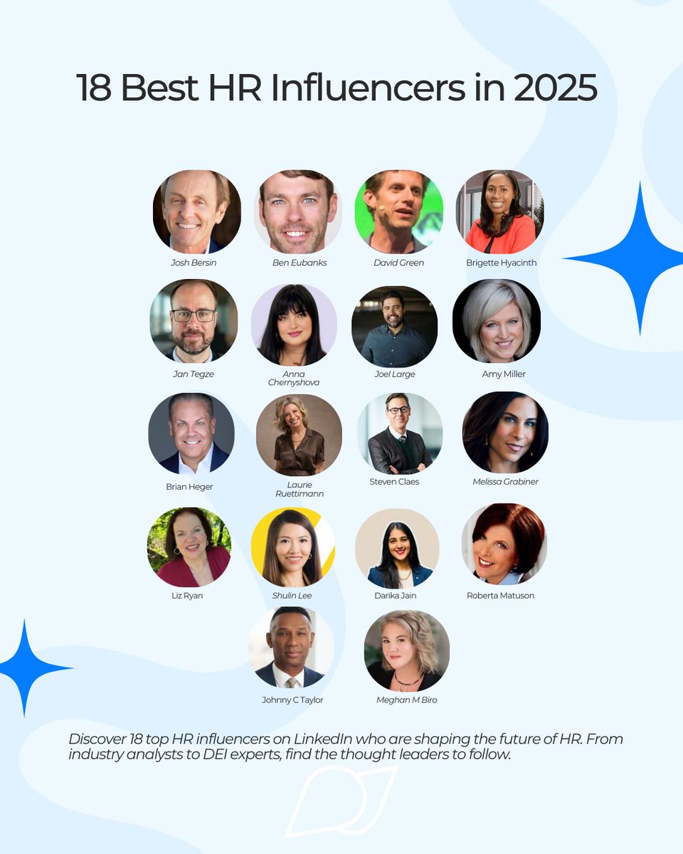 Honored to be featured in the list of the Top 18 HR Influencers in 2025 shaping the future of HR through people-centric leadership, technology, and organizational culture.

#HR #Leadership #AI