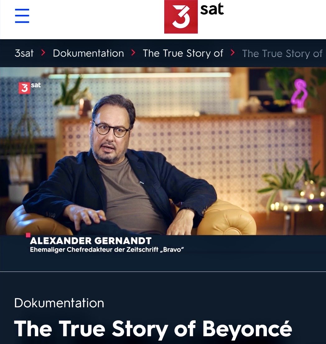 AlexGernandt's tweet image. True Story of ⁦@Beyonce⁩ #docu #3SAT TV...