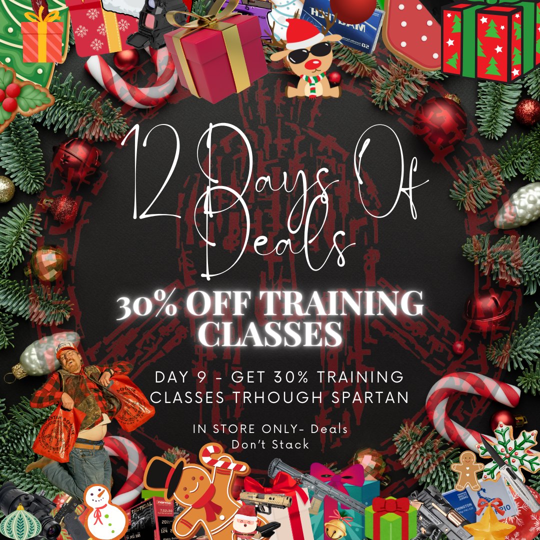 Day 9 of Deals is Training! Get 30% off all classes!