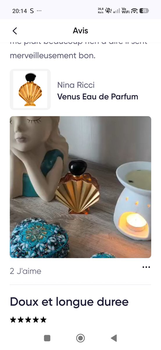 pernaud62's tweet photo. #influenster un parfum une senteur irréprochable https://t.co/Gyywb3aMn5