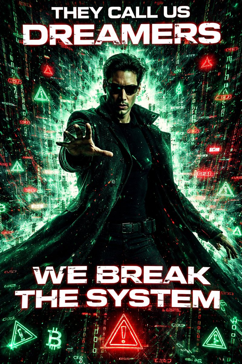SaXa_Blessed's tweet image. They call us dreamers because awakening scares the sleepers.
Neo chose war. So did we.
🟥🟩 We are against the system.
Join us for better days