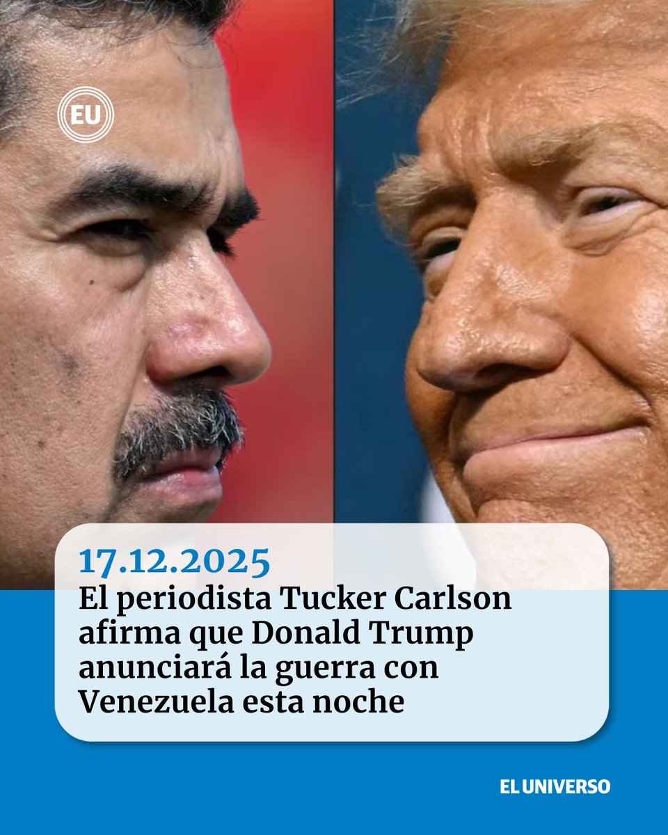 👉ow.ly/xlS750XL72t "Se avecina una guerra y que el presidente la anunciará en un discurso a la nación esta noche a las 21:00", dijo el periodista.