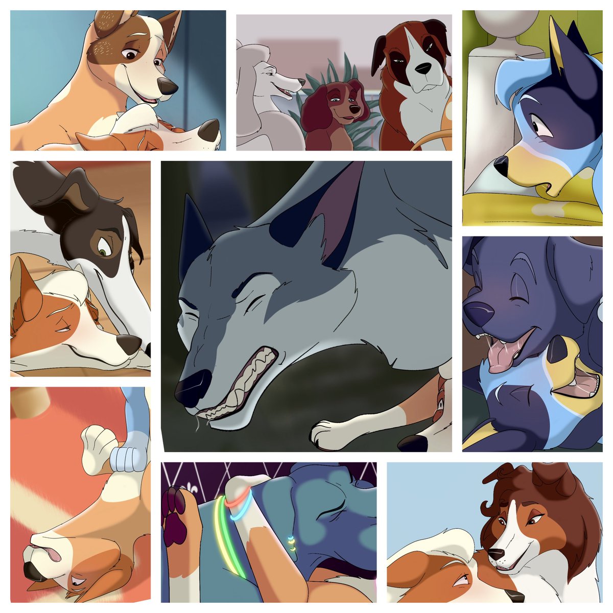 BlurryPanda's tweet photo. You can find the full story, which includes nine chapters and illustrations now on my subscribestar Page.

https://t.co/aWlsW94sqq

#nsfw #yiff #feral #canine #bluey #gangbang https://t.co/NXlgkb817K