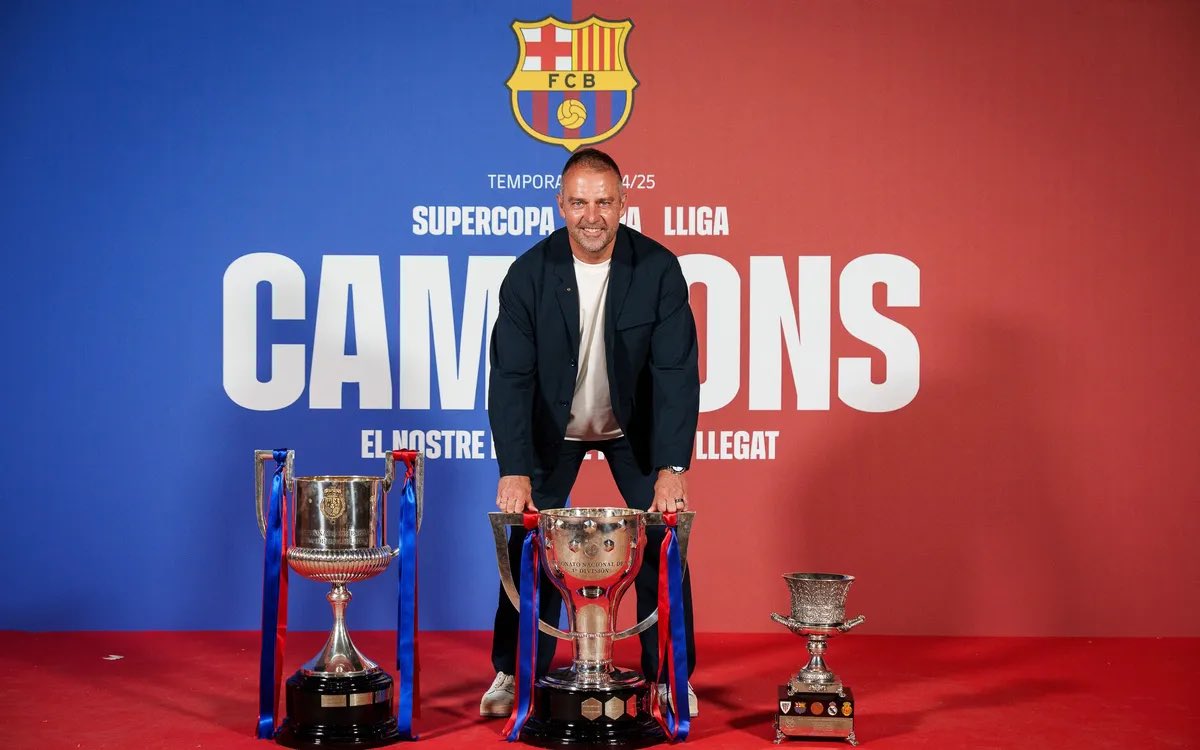 gutiifcb's tweet image. Los unicos 3 entrenadores con sextete? Guardiola, Luis Enrique y Hansi Flick, TODOS CULERS💙❤️