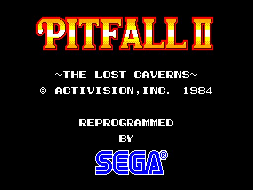 MCBRemakes's tweet image. Pitfall 2 title screen demake for Sega Master System (based on the arcade version -- A game that would definitely be great on the SMS).

ROM download: 
mediafire.com/file/bd26kd14f…

#rom #arcade #pitfall #activision #demake #sega #8bit #mastersystem #mark3 #sega #atari #pitfall2