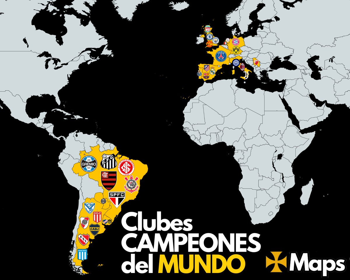 🏆 Clubes campeones del mundo: