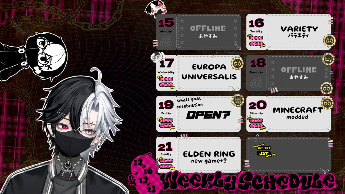 Zenji6D's tweet photo. ✨THIS WEEKS SCHEDULE ✨
. ₊ ⊹ . ⟡ . ⊹ ₊ .
I GOT IT WORKING
back on elden ring with new game+ and on minecraft.
Is that perhaps a small celebration too...?
HUH
TAGS:
✨ART: #Zenjillust
📷CLIPS: #ZenjiClips https://t.co/7zAf1B8kba