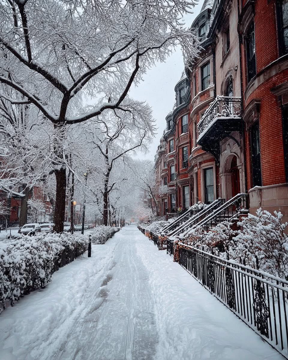 pamvonhadder's tweet image. Winter in Boston, Massachusetts 🌨️❄️