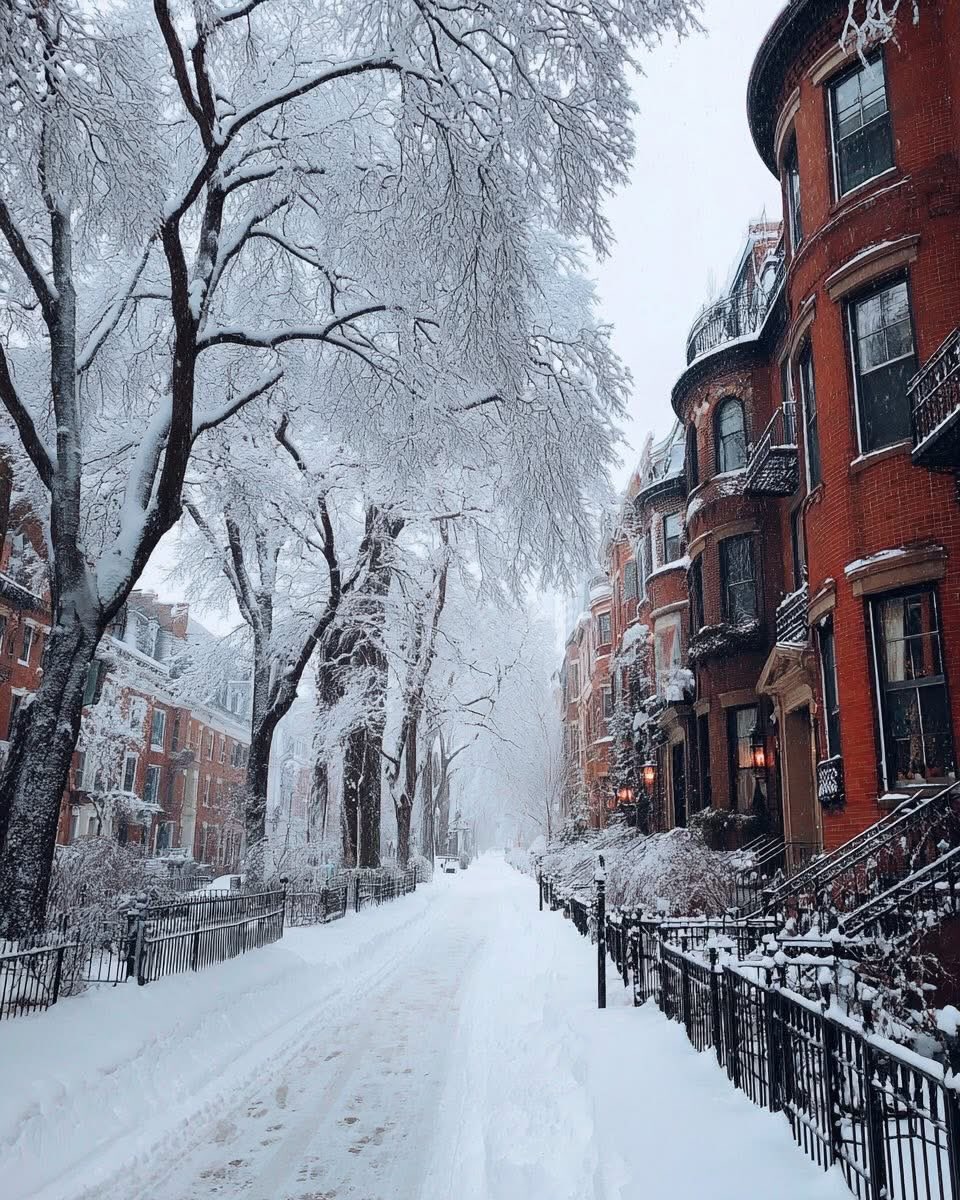 pamvonhadder's tweet image. Winter in Boston, Massachusetts 🌨️❄️