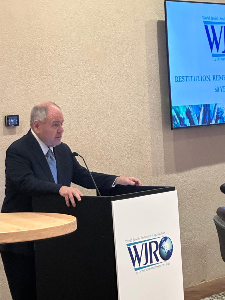 WJRO hosted an important discussion on Holocaust-era restitution at the National Library of Israel in Jerusalem, bringing together ambassadors, Holocaust envoys, and leading experts to examine progress, ongoing challenges, and next steps toward justice for survivors and their