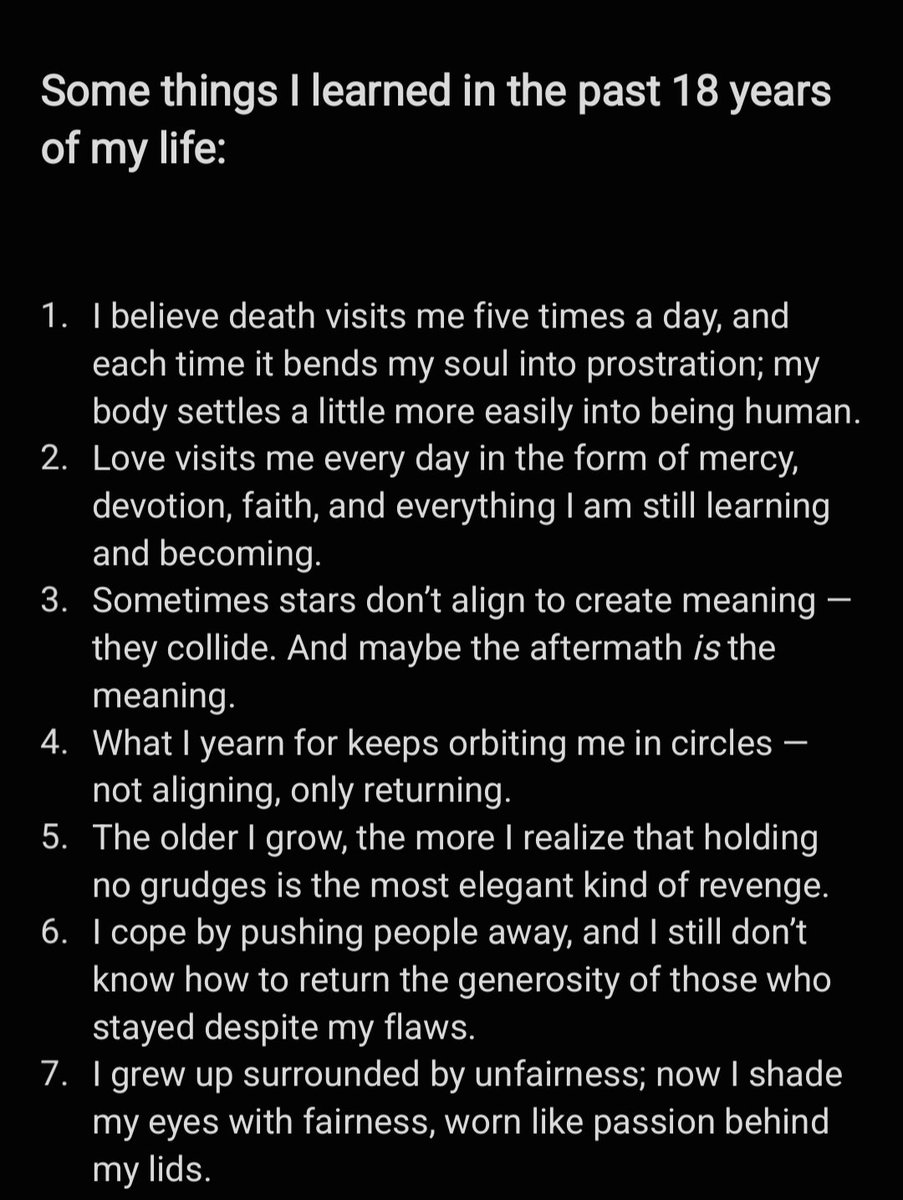 JaveedSheema's tweet photo. Hiiii @Montagsdayjob hope you  are doing well! It's been a while since i shared my write- ups here are a few things I learned in the past 18 years of my life, and im sharing this with a hope of reflection.🤍 https://t.co/guLtr4uyLZ