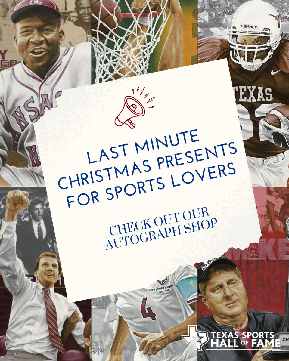 TXSportsHOF's tweet image. Still looking for the perfect last-minute Christmas gift? 🎁
Check out our Autograph Shop for one-of-a-kind gifts every sports lover will appreciate! 🌟

tshof.myshopify.com

#TSHOF #ChristmasGift #TexasSportsHallOfFame #LegendaryGifts