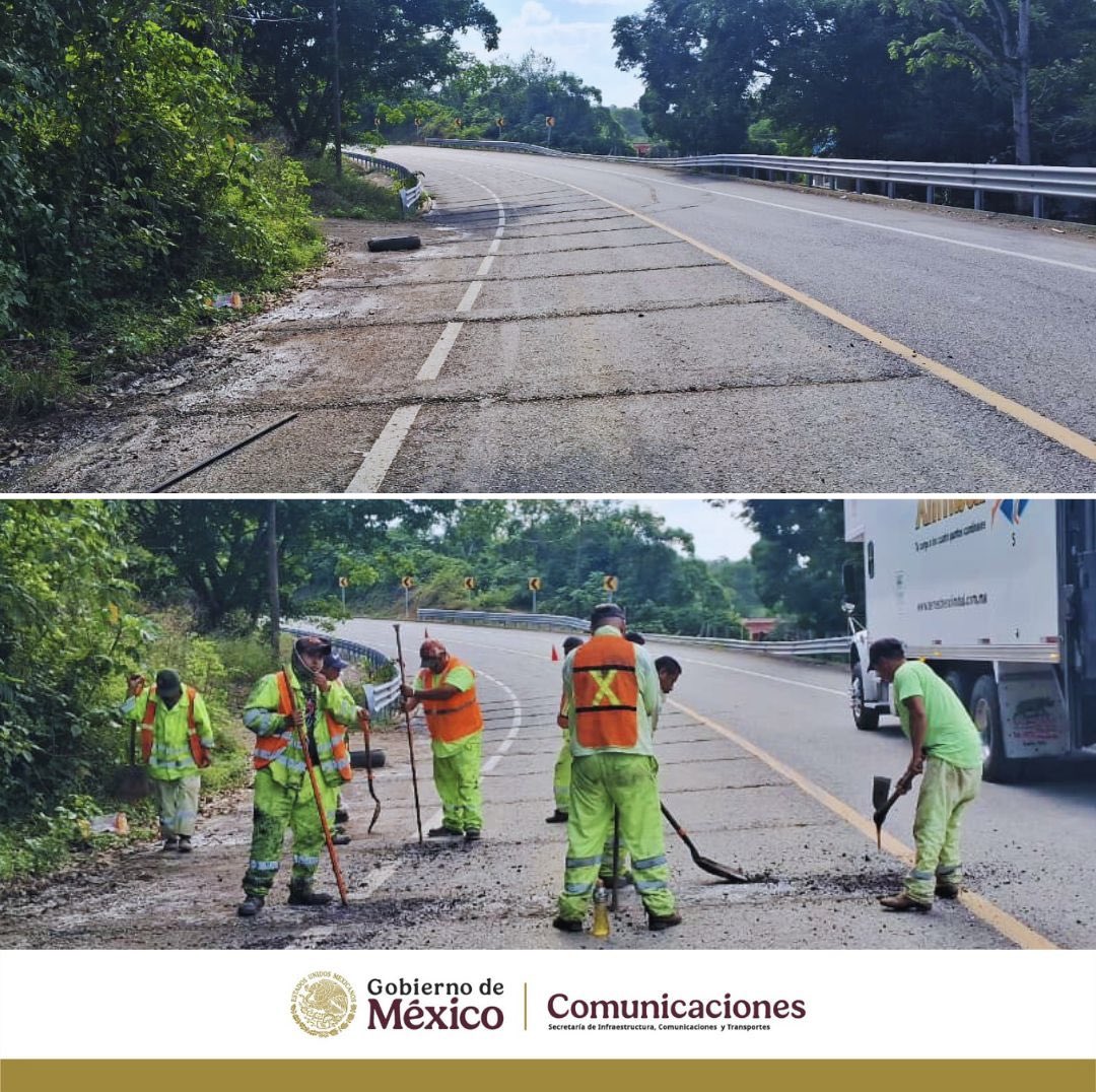 SICT_SLP's tweet photo. Se realizan trabajos de corrección de topes en la carretera Pachuca–Cd. Valles, a la altura del km 289+300, entronque de Apanco.

🚧 Exhortamos a las y los conductores a manejar con precaución y atender la señalización.

#SICTSLP #ConservaciónCarretera #SeguridadVial https://t.co/SDjLN9Sjwt