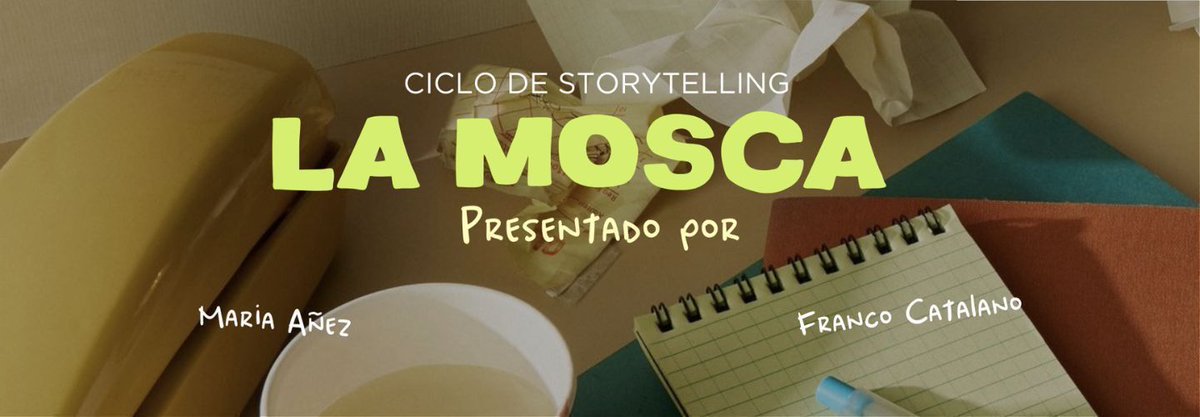 📝 La Mosca, Storytelling
📆 Sábado 20/12
📍 Sala Casals, Paseo La Plaza
🎟️ Entradas: plateanet.com/obra/32697?obr…

"Como quisiera ser mosca para saber de qué estaban hablando..." 
Narradores compartirán sus historias personales más íntimas con el público.

#SalaOrsai  #historias