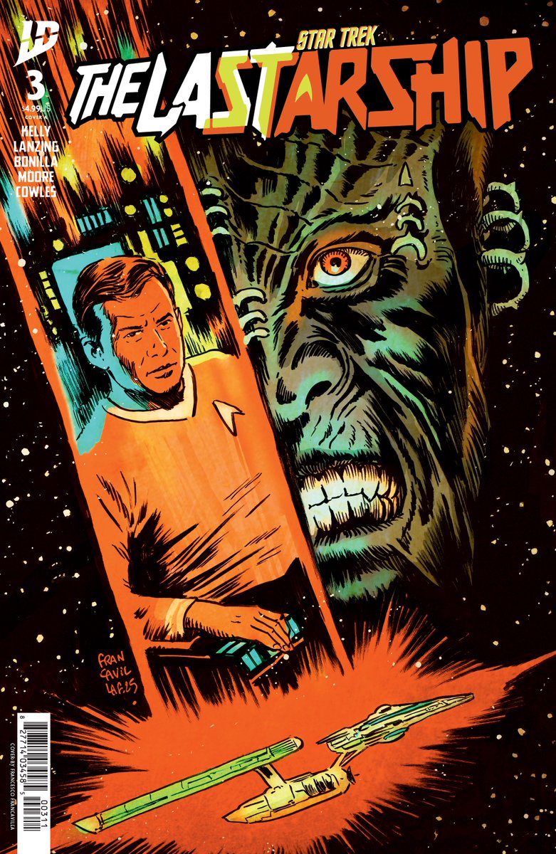 IDWPublishing's tweet image. Captain Sato is living his worst nightmare. He was raised in a time of peace…but no progress comes without a fight.

No one knows how to defeat a Klingon better than the Federation’s greatest hero. His ally Kirk.

#StarTrekTheLastStarship #3 is at LCS!

#StarTrek #StarTrekComics