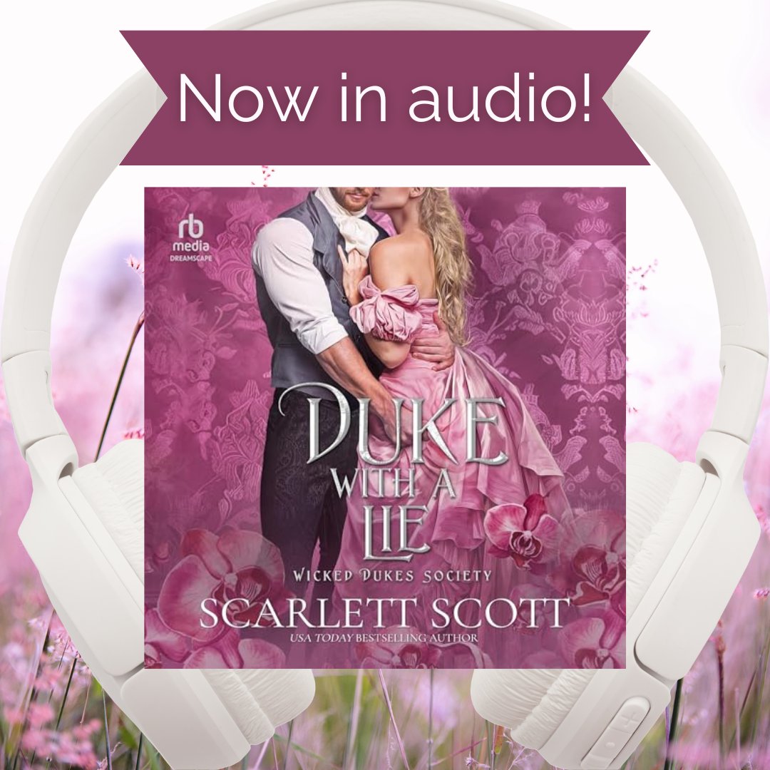 Duke with a Lie is now on audio! 🎧 The talented Benjamin Crow and Sasha Higgins perform duet narration.

Audible: audible.com/pd/B0FZX9MMX3
Amazon: amazon.com/dp/B0FZXHBNKM

A sinfully hot tale of a feisty lady determined to win her brother's best friend...

#audiobook