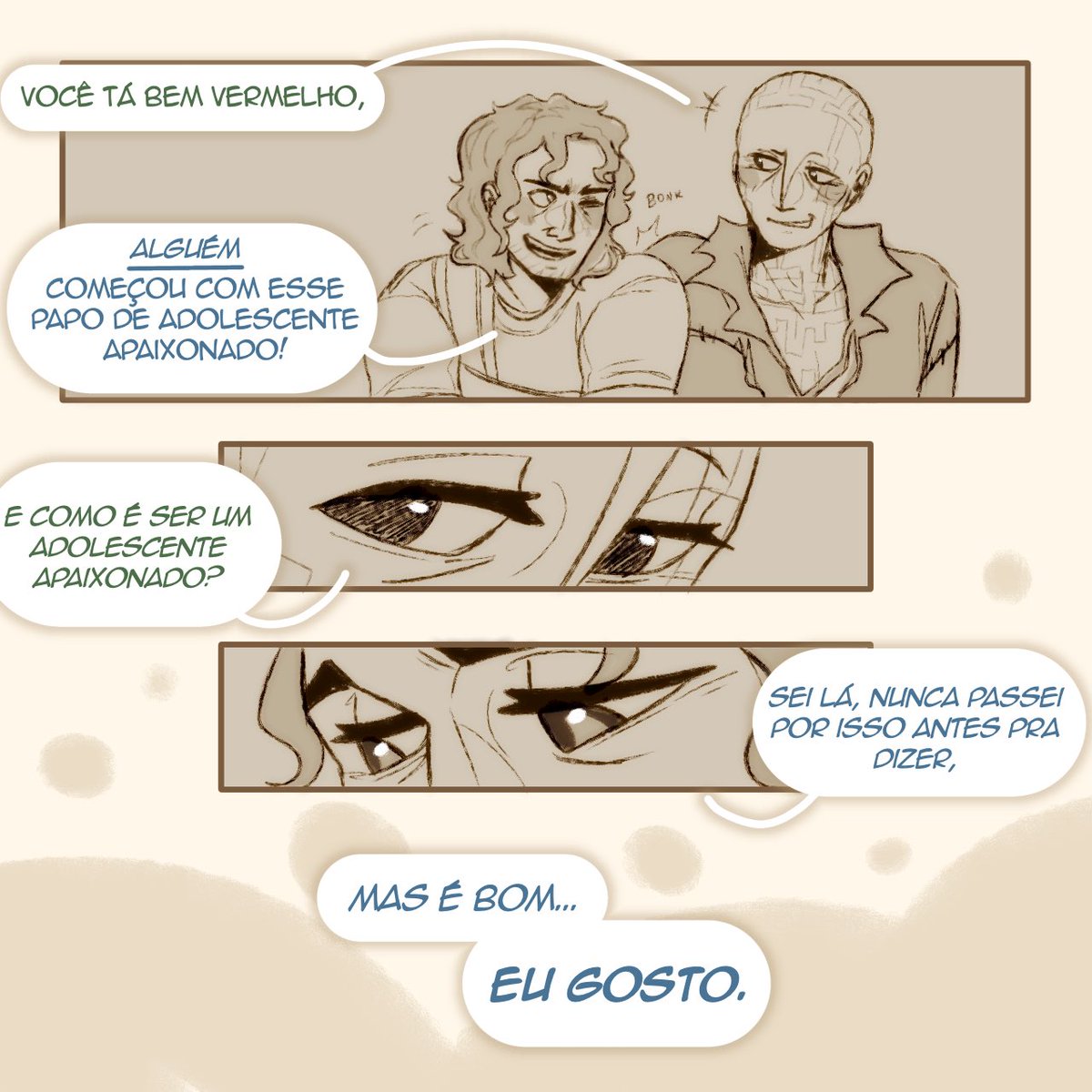 “eu gosto muito de você” mini comic #labiar #hexatombe