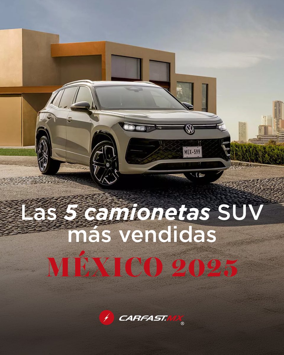 CarFastMty's tweet image. 🚙📈 Las SUV más vendidas en México 2025

Con cifras actualizadas a noviembre y datos de la AMDA, analizamos qué camionetas SUV lideran las ventas y qué las mantiene en el top: precio, espacio, equipamiento o preferencia del mercado.

👉 Conoce el Top 5: carfast.mx/las-5-suv-mas-…