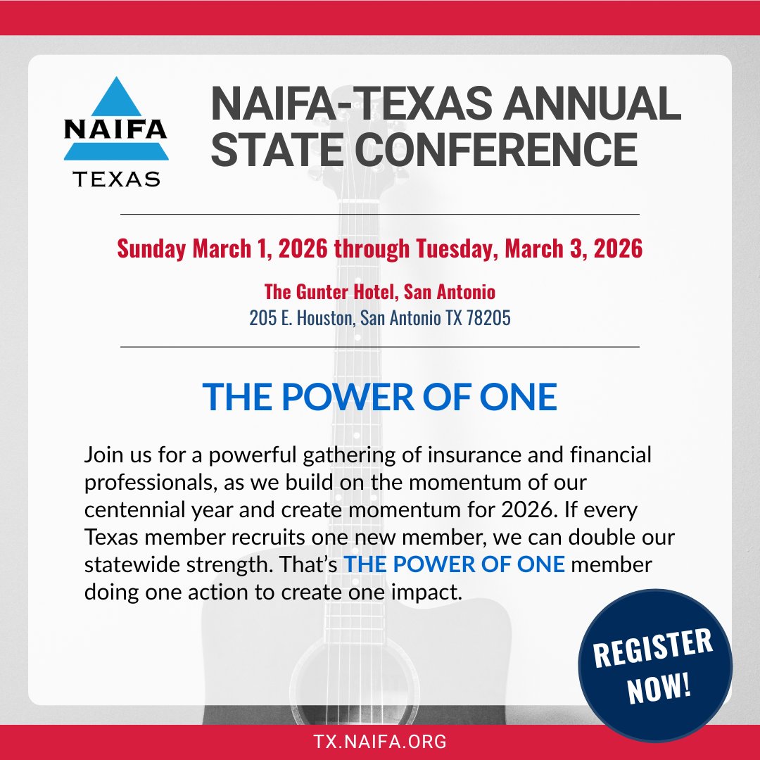 Join us for the 2026 Annual State Conference and make an impact by embracing THE POWER OF ONE!

Early Bird Pricing End Jan 31st
Register today and save👉2026-TX-Conference.eventbrite.com