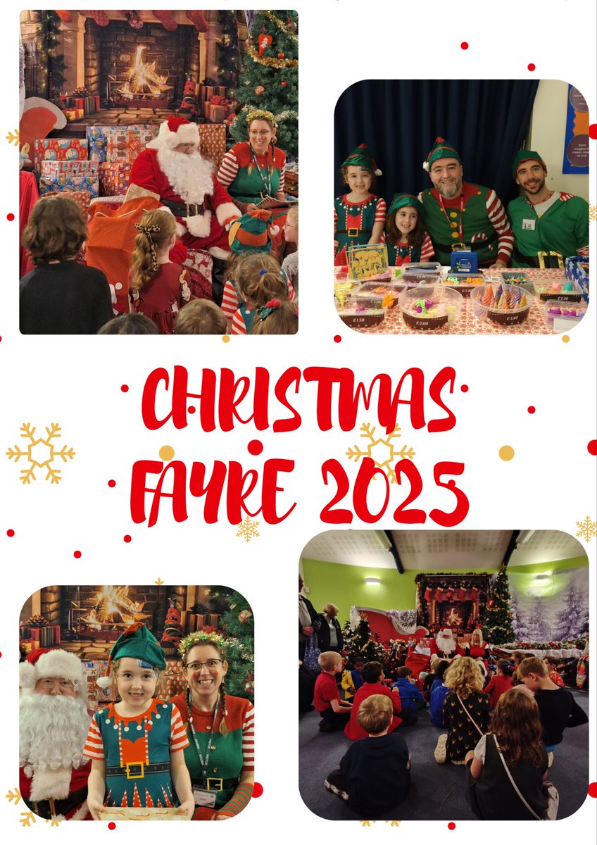 A message from our PTA.. 

Thanks so much everyone for making our Christmas Fayre a success! We couldn't run an event like this without our school community getting involved. 

Thanks once again and Merry Christmas!!🎄