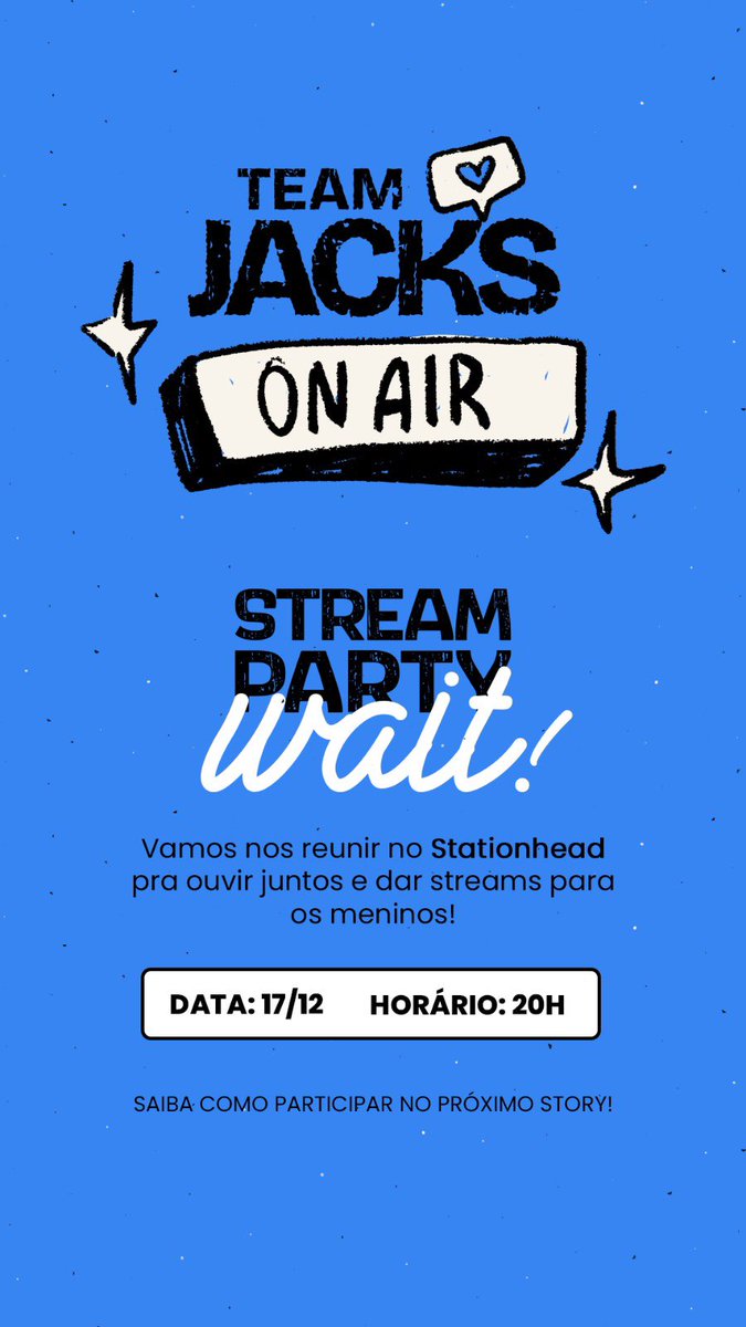 TeamJacksBRA's tweet photo. 🚨 É HOJE! 🚨
Nossa stream party de “WAIT” do Jack &amp; Jack acontece hoje no Stationhead 🎧 Saibam como funciona e como participarem nos cards abaixo!

⏰ A partir das 20h (BRT)
Vem streamar com a gente! 🖤🎶 https://t.co/xfYwevRwV1