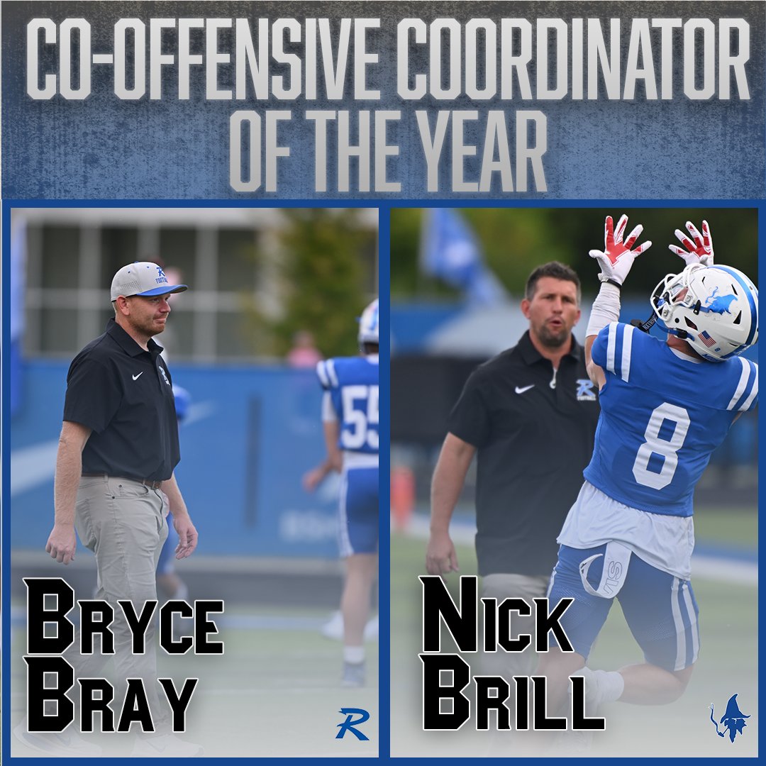 RogersMountieFB's tweet image. 7A West Offensive Coordinators of the Year
Bryce Bray / Nick Brill