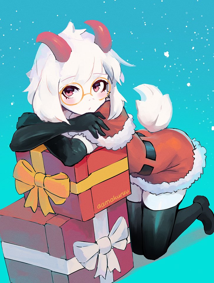 「Christmas Ralsei #deltarune」|aamakuruu | new bio 🔴のイラスト