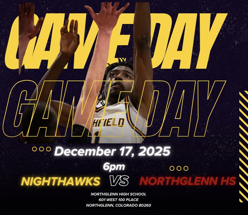 GAMEDAY 🚌🏀 
🆚 Northglenn HS 
🗓️ December 17, 2025
🕦 Varsity - 6:30pm
📍Northglenn HS