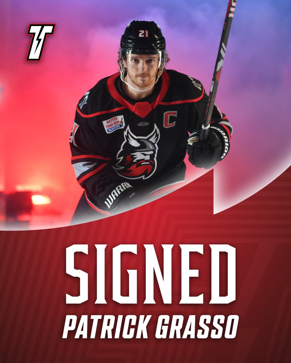 ECHLThunder's tweet image. PATRICK GRASSO IS COMING HOME ⚡

The franchise leader in goals, Patrick Grasso, is returning to Adirondack and set to play Saturday at home!

Welcome back, @mcgoo007!
Full details ➡ bit.ly/454d3I0