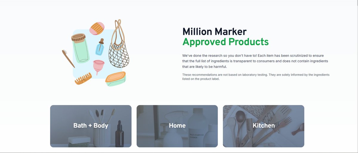 Million_Marker's tweet photo. Looking for some last-minute, low-tox gifts? Our new and improved Approved Products page might help. Browse around for some safer ideas for your loved ones!

https://t.co/JrNf6s6rPp https://t.co/1nz66Y59aM