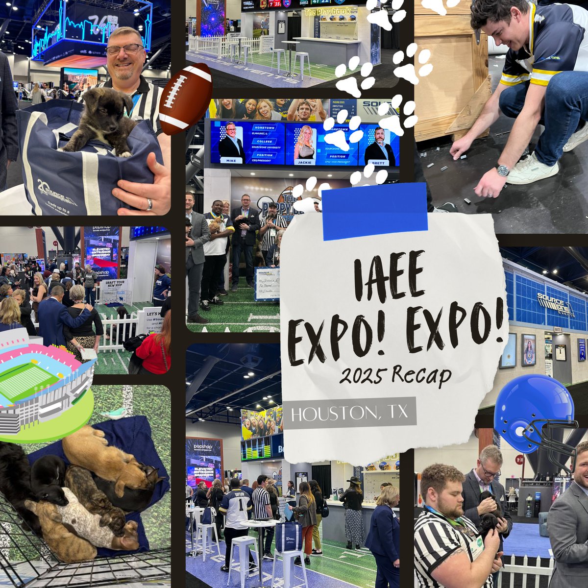 SourceOneEvents's tweet image. The final whistle has been blown. 🏈✨

IAEE Expo! Expo! in Houston was an absolute win for the SourceOne Events team, from Friday Night Lights energy to unforgettable connections, amazing conversations, and a few MVP mascots along the way. 🐾

Thank you to everyone who stopped…