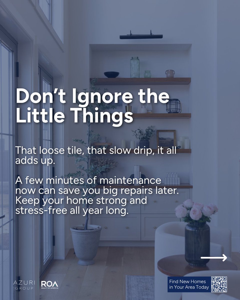 AzuriRealty's tweet image. 2026 is all about smart moves—and sometimes that means holding back. 💡
Avoid these homeowner “don’ts” to save money, time, and a few headaches along the way.

Which one are you skipping this year? 👇

#AzuriGroupTX #AustinRealEstate #AustinHomes #HomeTips #TexasLiving