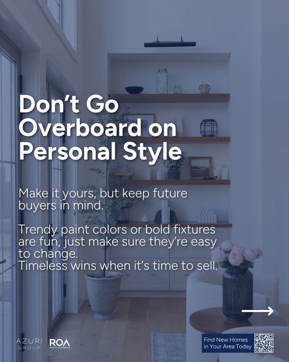 AzuriRealty's tweet image. 2026 is all about smart moves—and sometimes that means holding back. 💡
Avoid these homeowner “don’ts” to save money, time, and a few headaches along the way.

Which one are you skipping this year? 👇

#AzuriGroupTX #AustinRealEstate #AustinHomes #HomeTips #TexasLiving