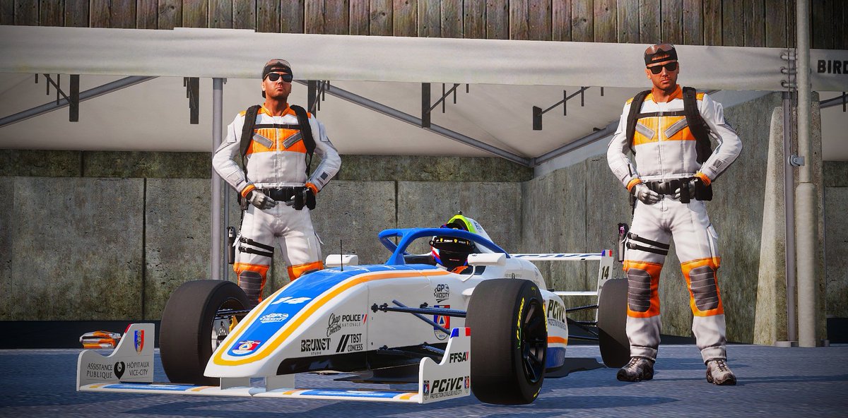 Notre équipe a réussi à se hisser à la 2ᵉ place du GP de Vice-City grâce à notre pilote Félix Blanchet et à ses équipiers Kain Favel et Enzo Kany.

Félicitations à eux, ainsi qu’à tous les autres participants, qu’ils aient su aller jusqu’au bout ou non… <a href="/PN_A4L/">Police Nationale ArmaForLife</a> <a href="/SDIS_A4L/">S.D.I.S - A4L</a> 🫣😘