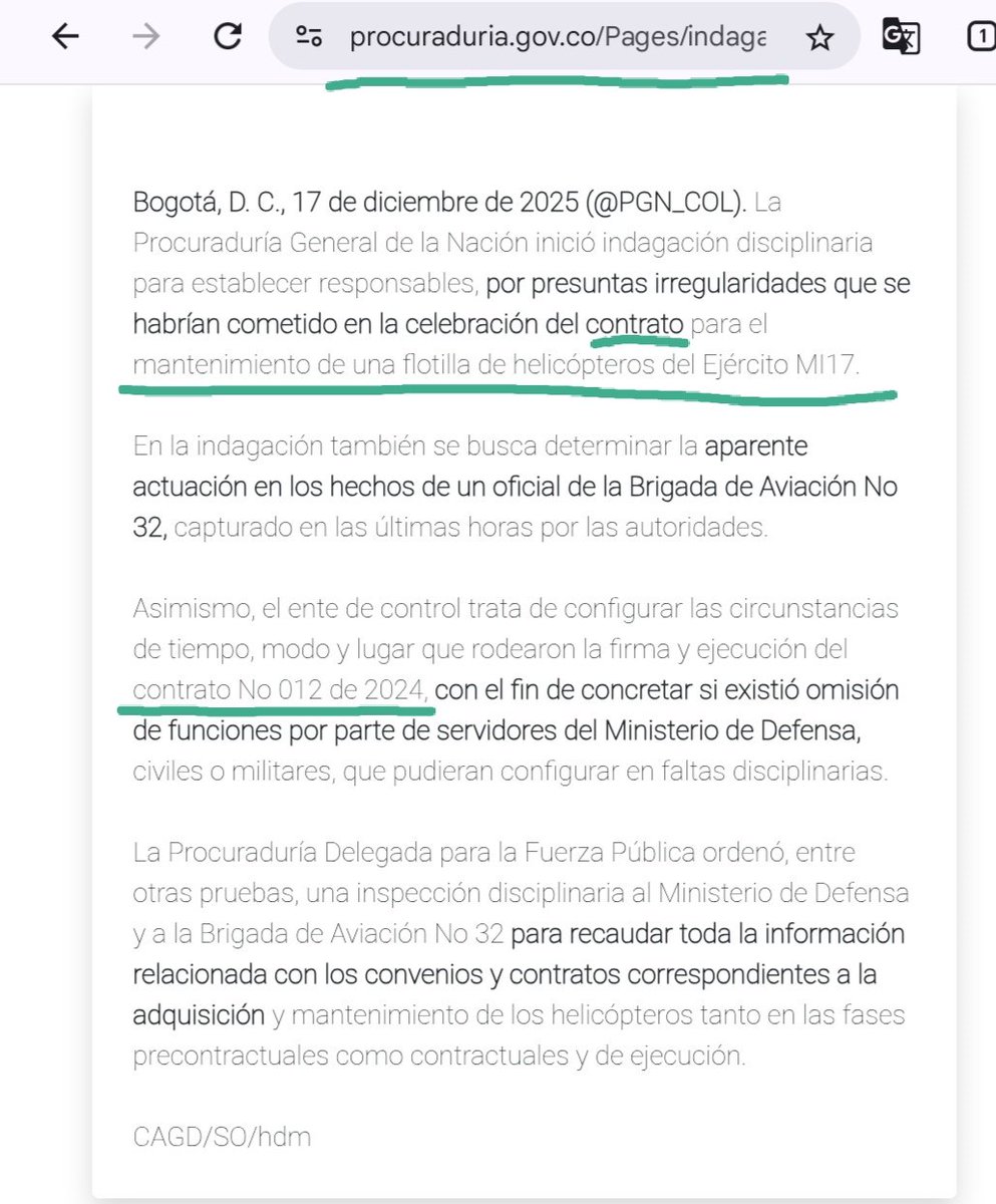 <a href="/elias20121985/">Álvaro Chapulín</a> <a href="/WRadioColombia/">W Radio Colombia</a> <a href="/FiscaliaCol/">Fiscalía Colombia</a> <a href="/Diego_Molano/">Diego Molano Aponte</a> Toda la contratación la tramitó el gobierno actual.  👇