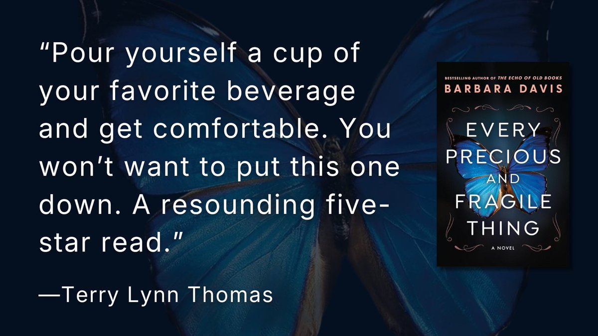 "Pour yourself a cup of your favorite beverage and get comfortable. You won’t want to put this one down. A resounding five-star read.” —Terry Lynn Thomas amazon.com/Every-Precious… <a href="/bdavisauthor/">Barbara Davis, author 🪷🐝🪷</a>