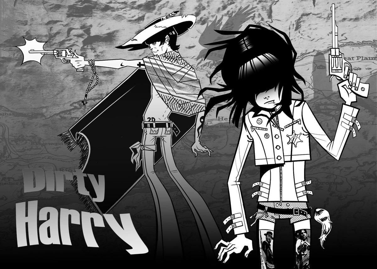 cyborg_fina's tweet image. guns of brixton !! #gorillaz #gorillaztwt