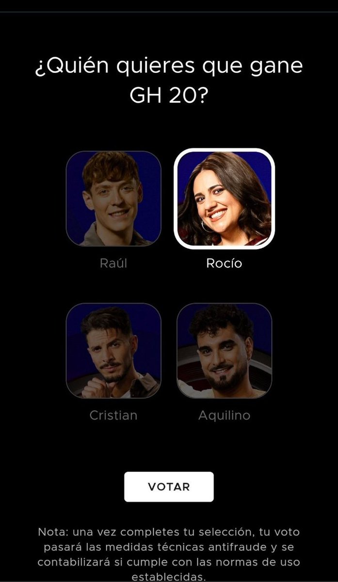 <a href="/ghoficial/">Gran Hermano</a> Rocío siempre Rocío ganadora #gh17D