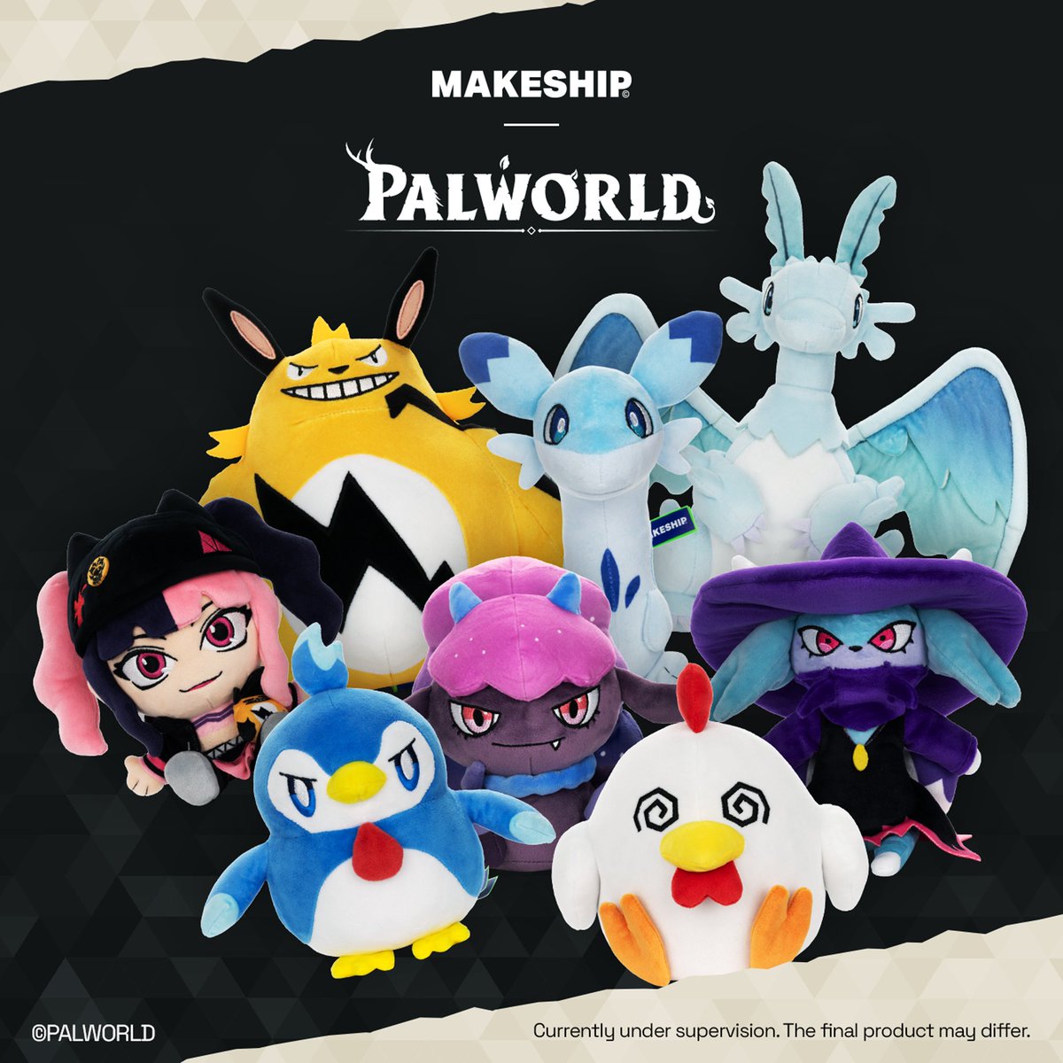 Zoe and Pals are ready to come home! Please treat them well!🧸

Palworld Plushies are here, and if you buy 4 or more, shipping’s on us 😉 shop now 👇

shop.makeship.com/3L7I0nU