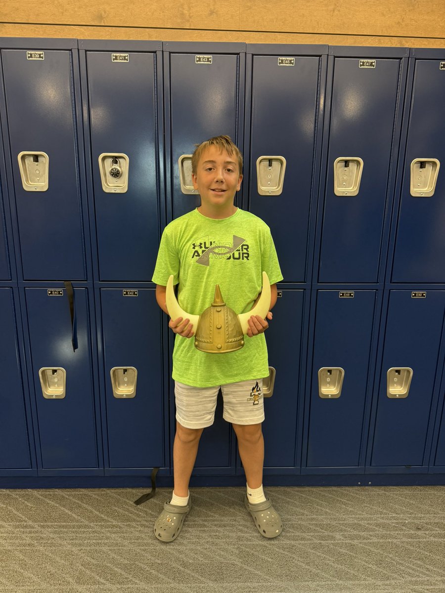 Congratulations to Josh Norton! He is the 7th Grade Vikings Student of the Week! Josh has been very focused in class and has been participating very well! 👏👏