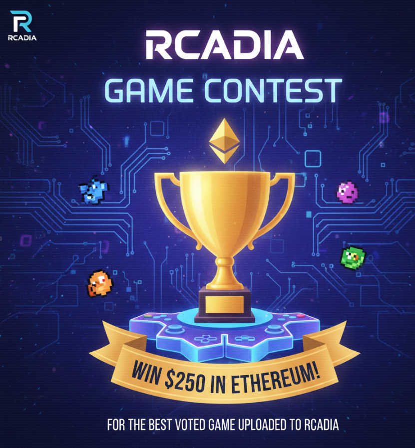 RCADIAHQ's tweet photo. 🎮 ATTENTION GAME DEVS: The RCADIA Game Bounty is LIVE! 🚀

Do you have what it takes to build the next arcade classic? 

We’re looking for the best games to join the RCADIA ecosystem, and we’re packing the prize pool!

The Challenge: Upload your game to RCADIA with our SDK, before the end of Q1 2026. Every single entry goes to a community vote!

🏆 The Grand Prize Winner:

$250 in Ethereum ($ETH) 💰

20% Royalties on every tournament hosted for your game. Forever.

🎁 Perks for ALL Participating Devs:

FREE RCADIA Genesis Pass NFT 🎫

20% Lifetime Royalties on all tournament revenue for your title. 🛠️

Ready to upload? Reach out VIA DM 

#Web3Gaming #GameDev #IndieDev @unitygames